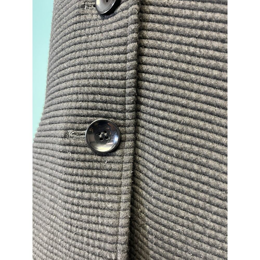 Elliot Lauren Women’s Black Quilted Blazer Jacket 10 Preppy Minimalist Normcore - Picture 4 of 9